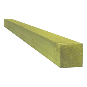 sawn treated green fence post 75 x 75mm