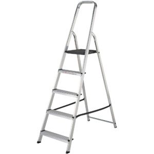 youngman atlas 5 tread professional aluminium stepladder