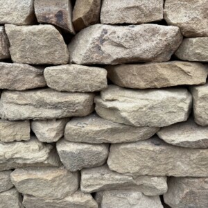 traditional rustic dry stone walling