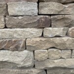 traditional rustic dry stone walling