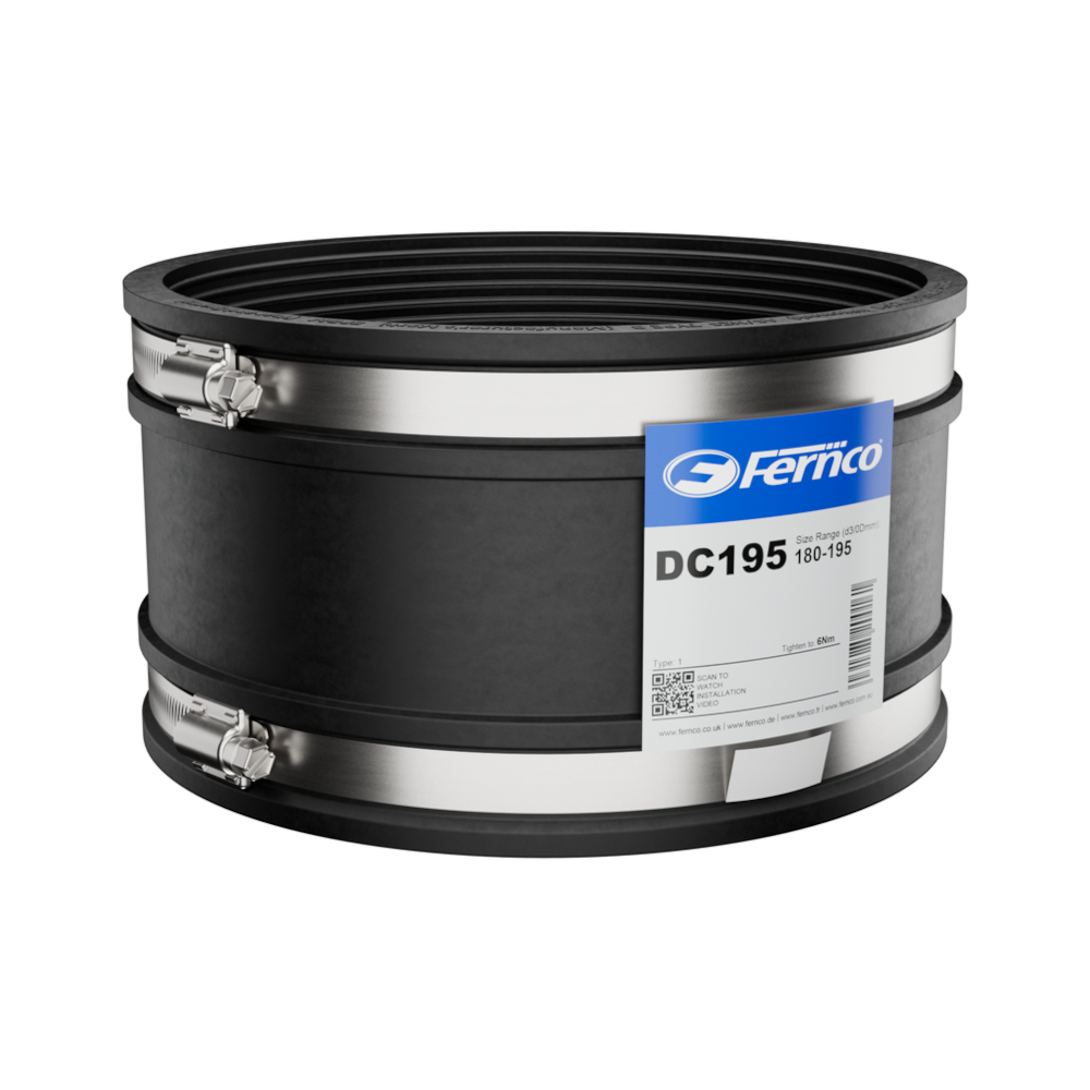 flexseal drain coupling 180/195mm dc195