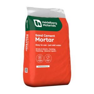 hanson readybag sand cement mortar 20kg