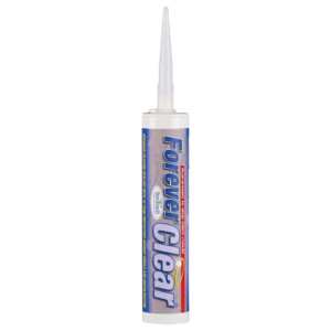 sika forever silicone sealant bathrooms & kitchens clear c3 330ml