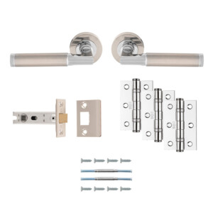 carlisle brass belas door handle lever on rose latch pack satin nickel polished chrome