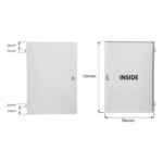 tricel electric meter box spare door white