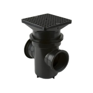 brett martin back inlet roddable gully square grid 90° outlet