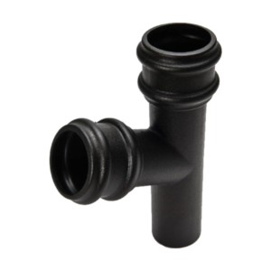 brett martin cascade round cast iron style downpipe branch 112.5° 68mm