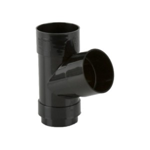 brett martin round rainwater downpipe branch black