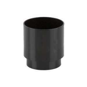 brett martin round rainwater downpipe connector black