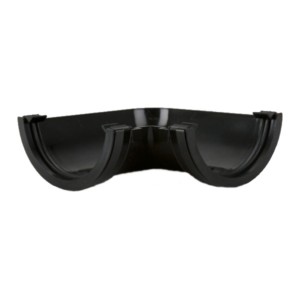 brett martin round rainwater gutter angle black 90° 112mm