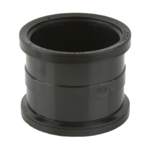 brett martin soil pipe double socket pipe connector black 110mm