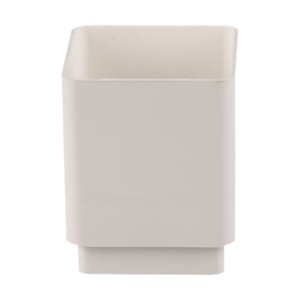 brett martin square rainwater downpipe connector arctic white 65mm
