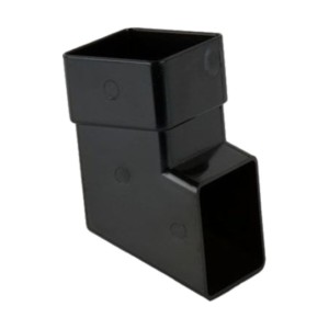 brett martin square rainwater downpipe shoe black 65mm