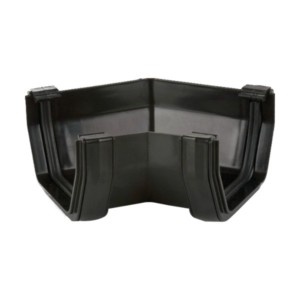 brett martin square rainwater gutter angle black 135° 115mm