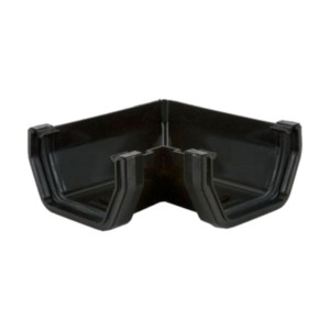 brett martin square rainwater gutter angle black 90° 115mm