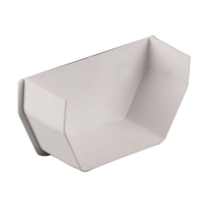 brett martin square rainwater gutter internal stopend arctic white 115mm