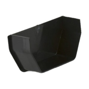 brett martin square rainwater gutter internal stopend black 115mm
