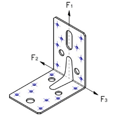 expamet heavy duty angle bracket 90 x 90 x 59mm