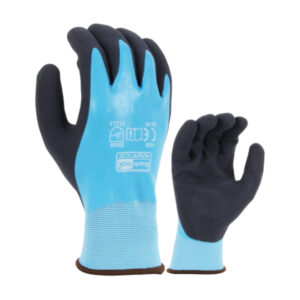 ox red full pvc coated gloves knitted wrist xl