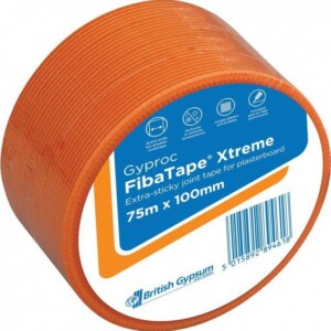 gyproc fibatape plasterboard jointing tape extra sticky 100mm x 75m