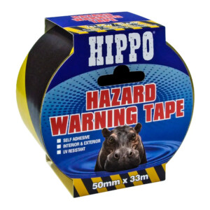 sika pvc hazard tape 50mm x 33m yellow / black