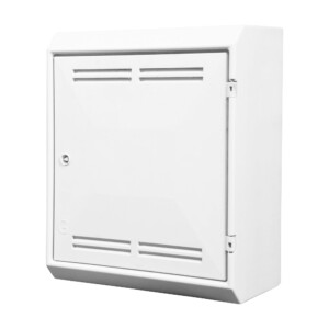 tricel gas meter box surface mounted white