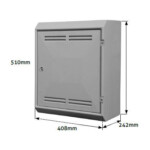 tricel gas meter box surface mounted white