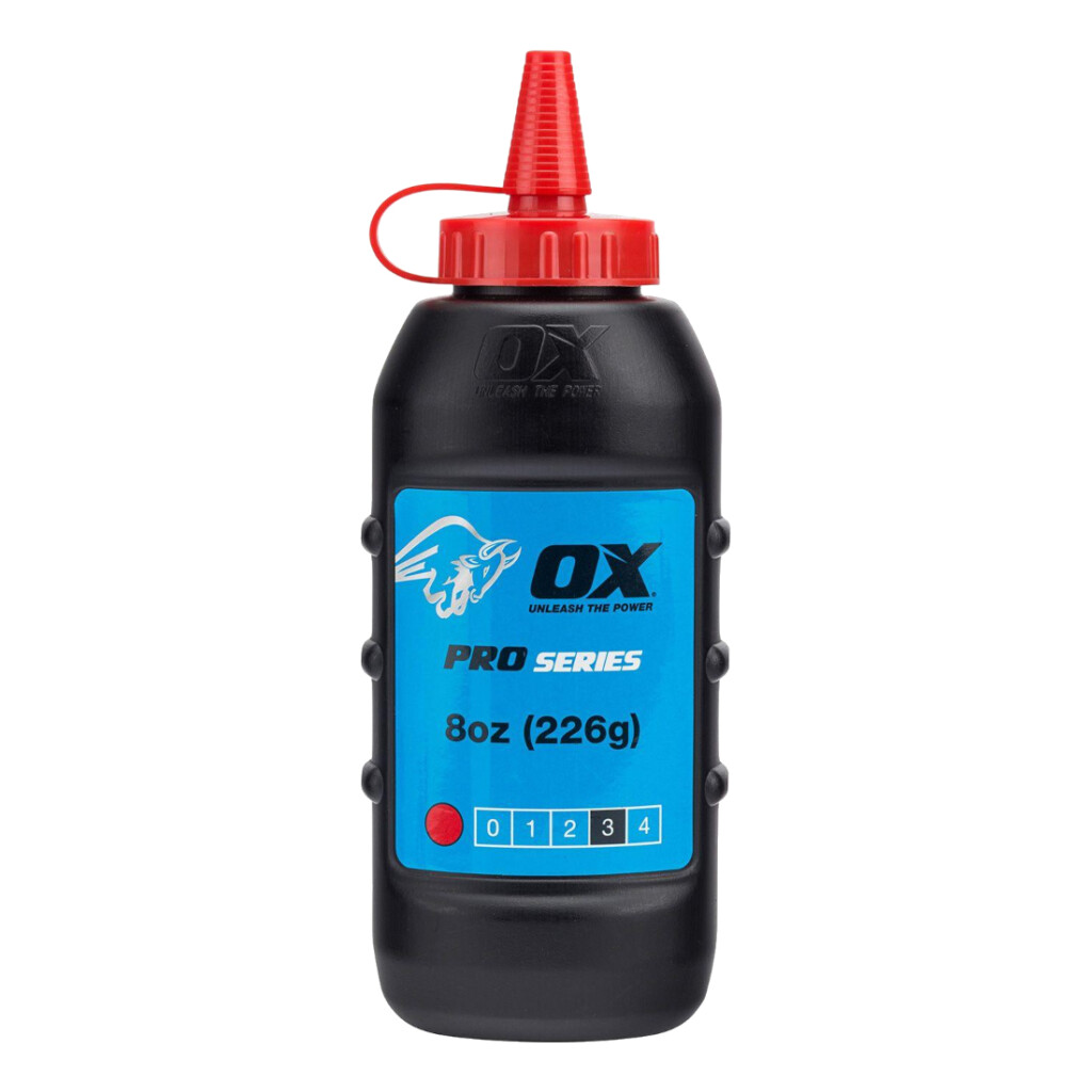 ox pro chalk powder 8oz / 226g red