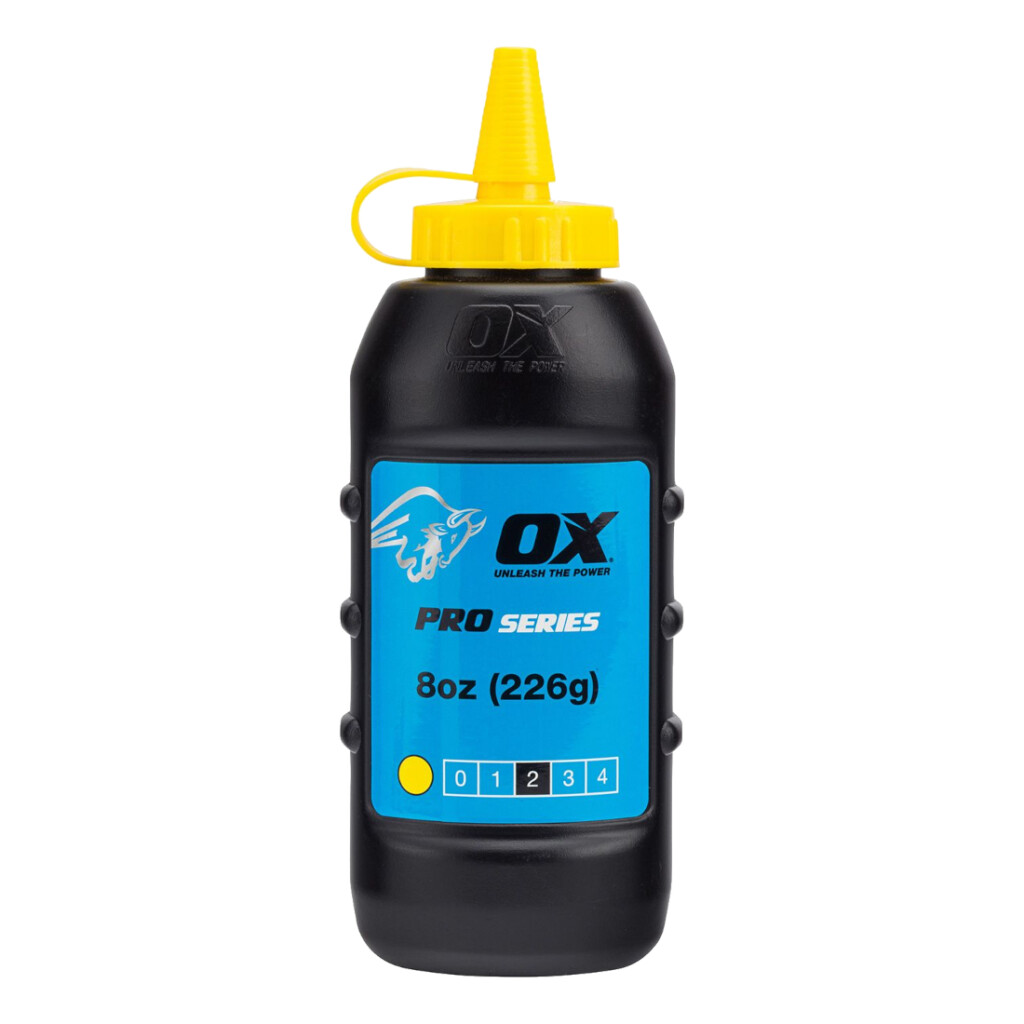 ox pro chalk powder 8oz / 226g yellow