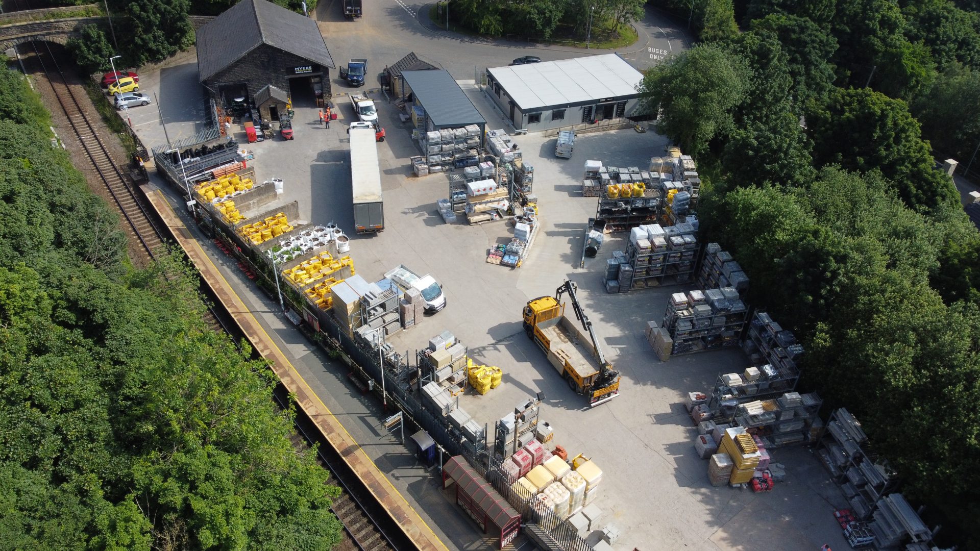 Aerial View Of Myers Denby Dale
