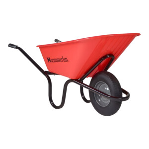 haemmerlin crusader heavy duty wheelbarrow red 120 litre