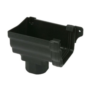 brett martin cascade profiled cast iron style stop end outlet left 106mm