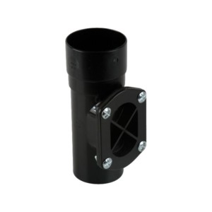 brett martin round rainwater downpipe access pipe black 68mm