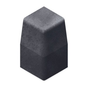 plasmor plaskerb large external angle half battered charcoal