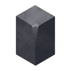 plasmor plaskerb large internal angle half battered charcoal