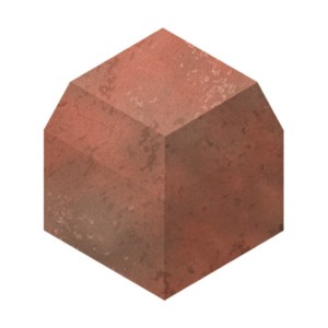 plasmor plaskerb small external angle half battered red