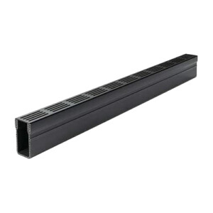 aco threshold slim line drain silver a15 aluminium grate 1000mm