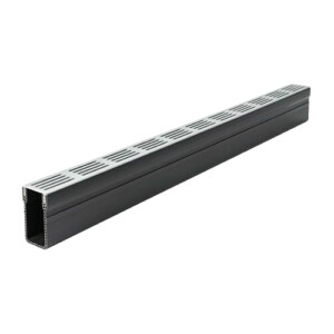 aco threshold slim line drain silver a15 aluminium grate 1000mm