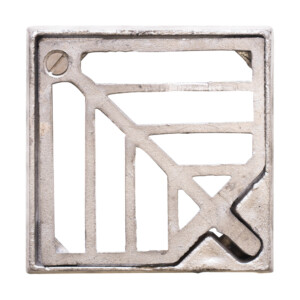 aluminium hinged gully grate & frame square 150 x 150mm