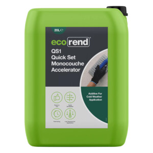 ecorend qs1 quick set monocouche accelerator 20 litre