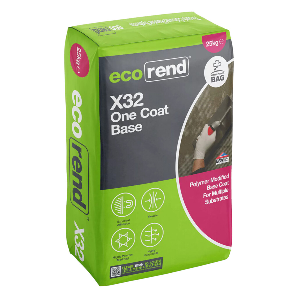 ecorend x32 one coat base high polymer 25kg