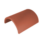 redland rosemary clay classic plain red half round ridge tile 300mm
