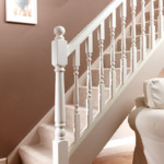 cheshire white primed stair baserail 32 x 64mm (41mm groove)