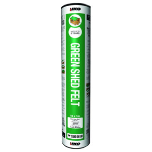 iko green mineral shed roof felt 10 x 1m