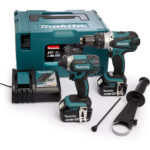 makita cordless 18v lxt combi & impact drills complete kit