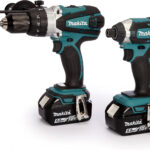 makita cordless 18v lxt combi & impact drills complete kit