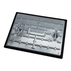 galvanised manhole cover frame double 09440