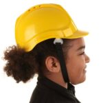child hard hat c/w chin strap