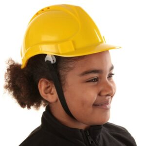 child hard hat c/w chin strap
