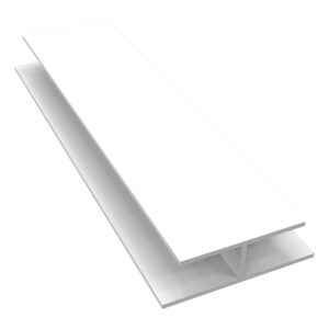 freefoam upvc soffit board hollow h trim white 5000mm